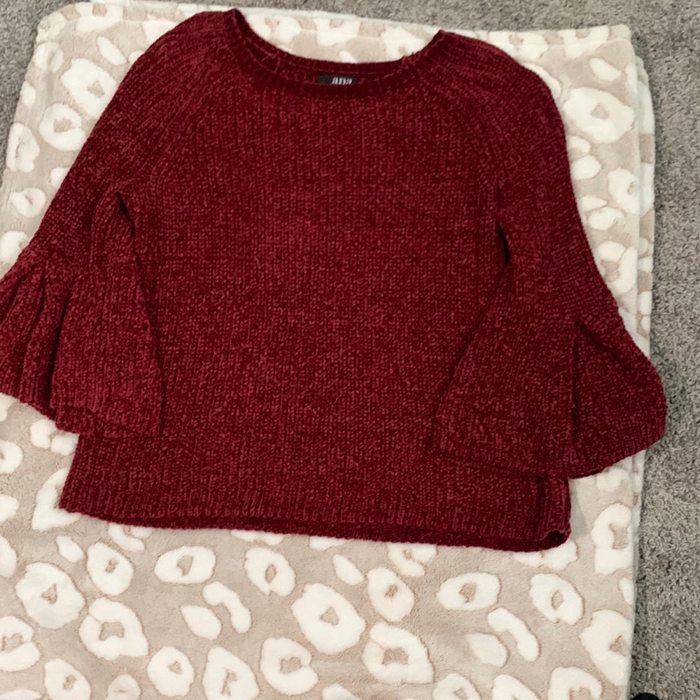 Size medium A.N.A maroon sweater. no rips or tears. it is too big for me